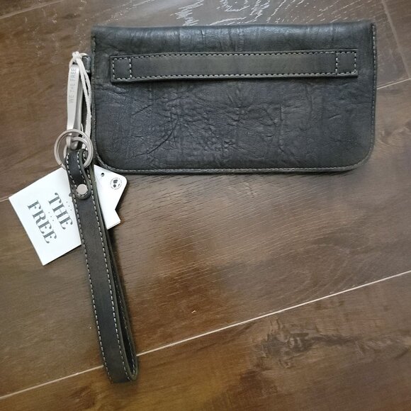 Free People Western Stud Wallet Womens Leather Cottagecore Rustic Boho Chic - Picture 5 of 9